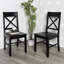 Alderwood Solid Wood Cross Back Side Chair-1601157034