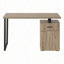 Bureau d'ordinateur contemporain contemporain avec rangement réglable et surface de travail spacieuse, idéal pour les espaces de travail modernes et flexibles.-1731830247