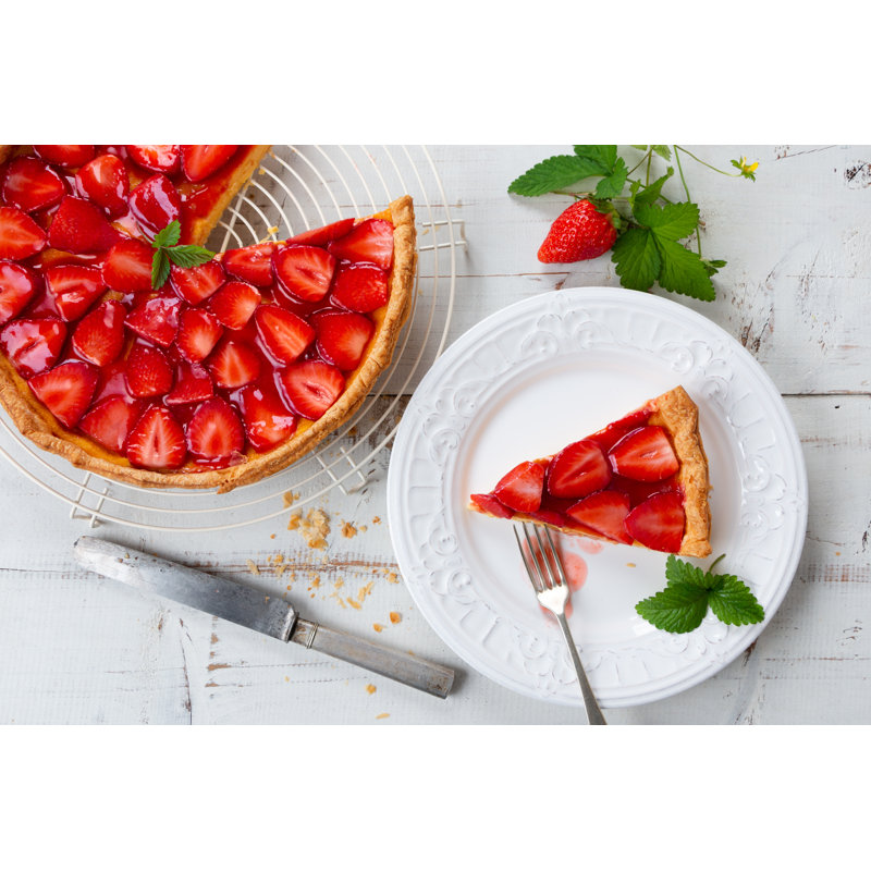 Strawberry Tart by ASIFE - Wrapped Canvas Print, 30cm H x 46cm W x 3.8cm D