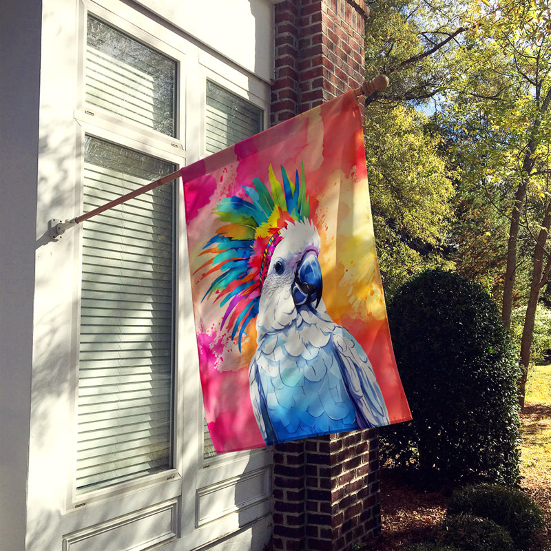 Drapeau de maison hippie cacatoès