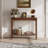 Solid Wood Console Table with Drawers, Mid Century Modern Entryway Table for Living Room and Hallway-1764947131