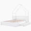  Lit plateforme House avec garde-corps et 2 tiroirs-668716062