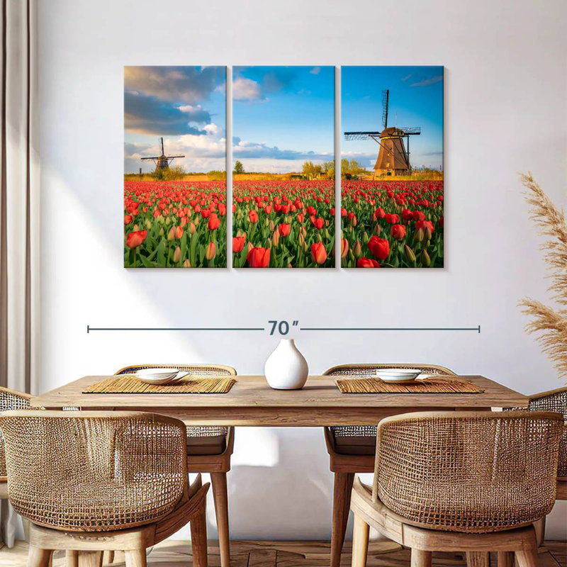 Two Dutch Windmills