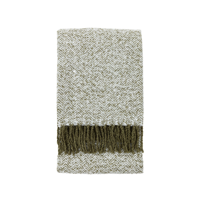 Brooksville Throw Blanket, Olive