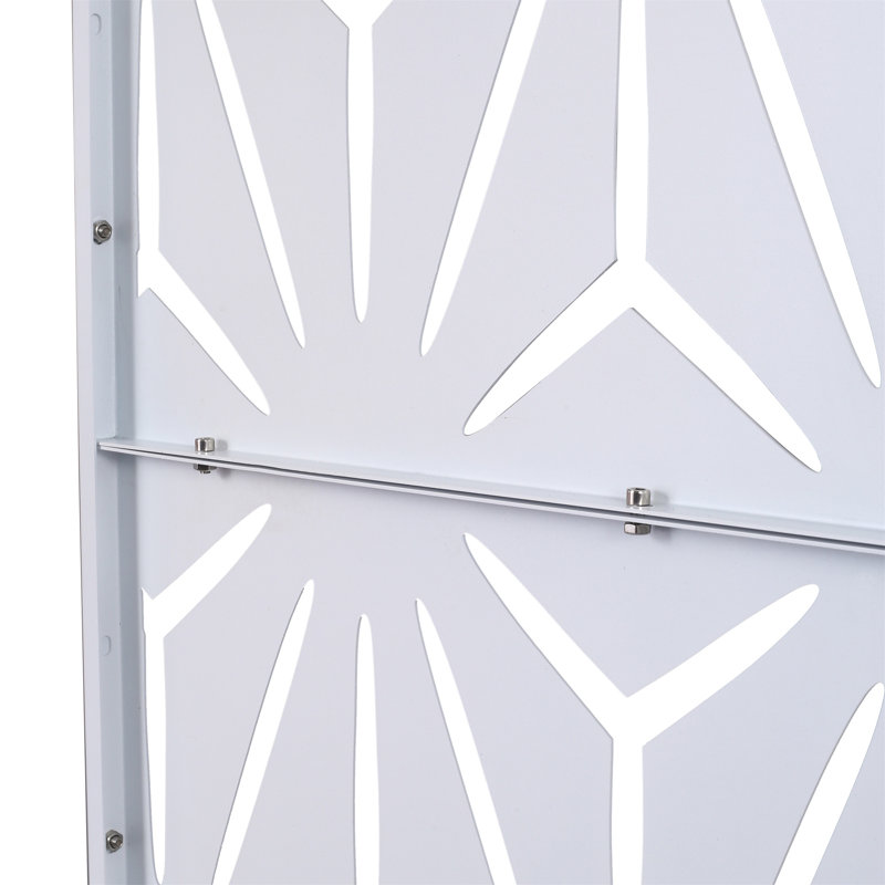 Écran d'intimité extérieur et intérieur H 76 po x l 48 po, Blanc