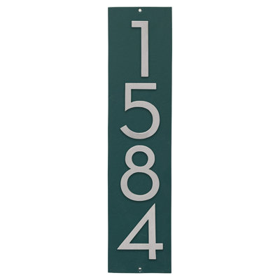 Plaque murale rectangulaire verticale flottante 6 po