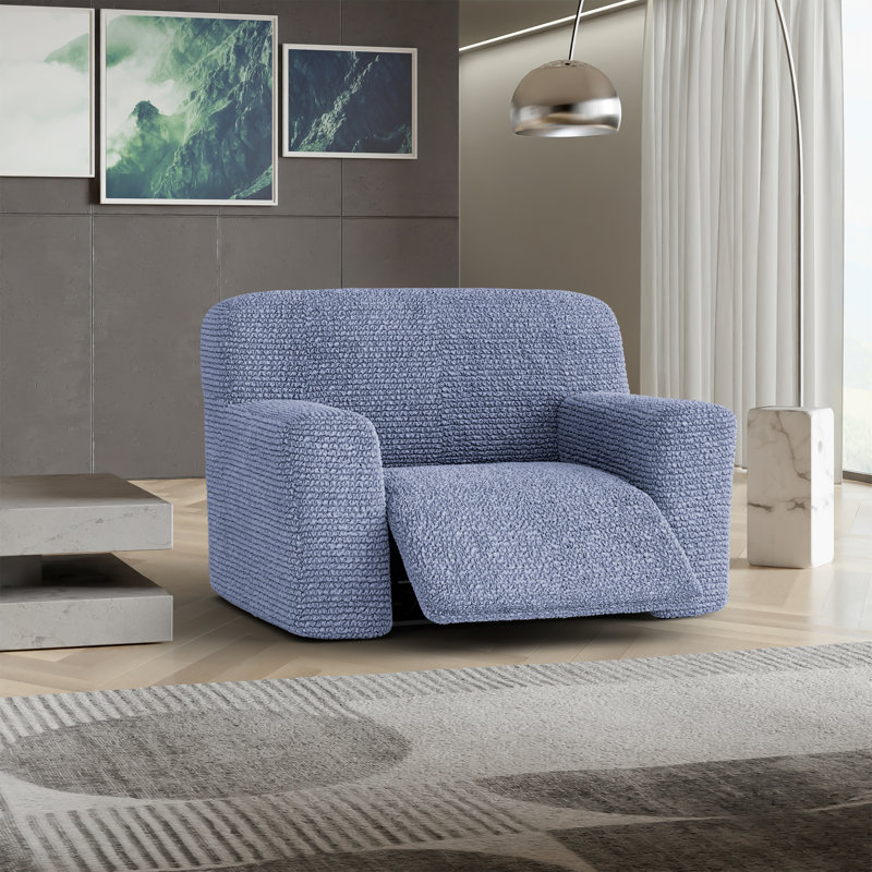 Housse extensible pour fauteuil inclinable - Facile à nettoyer et durable - Collection Comfort, Bleu