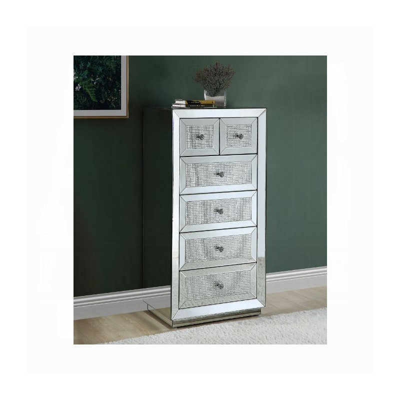 ACME Ornat Cabinet, Faux Square Diamonds