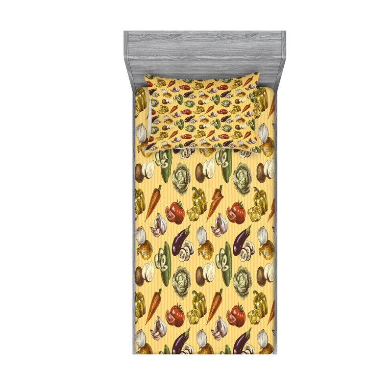 Ensemble de draps Squelette, Ensemble de draps pour lit simple TG avec drap-hou