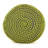 River Water Resistant Handcrafted Cylindrical Pouf, Green-1710551453