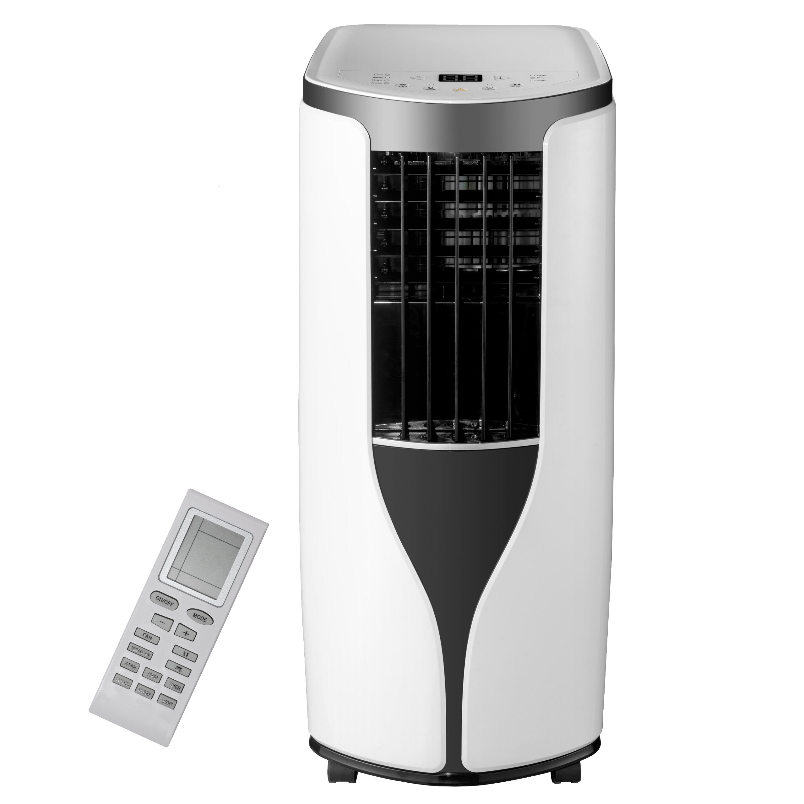 Costway 12,000 BTU Portable Air Conditioner Cools 750 Sq. ft. with Heater and Remote in White