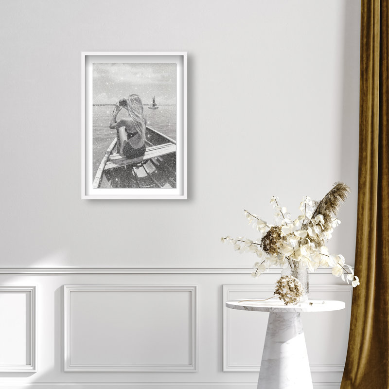 Frame Of Solitude Print by Oliver Gal, 55.5"H x 37.5"W, White Shadowbox