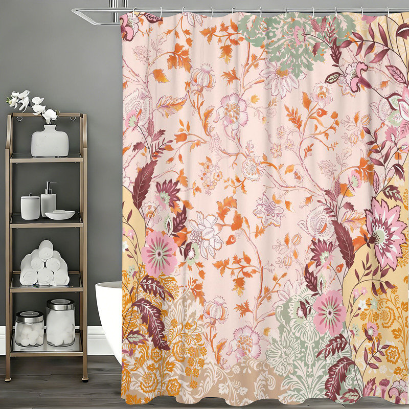 Shower Curtains with Hooks Included