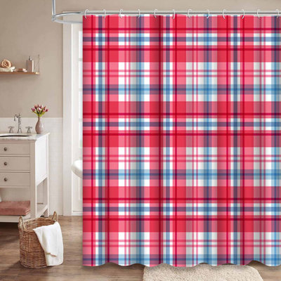 Rideau de douche Red Tartan