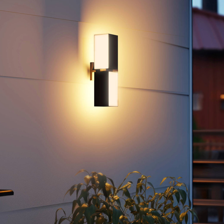 Jiten Rotating Heads LED Outdoor Wall Sconce – Adjustable Light Direction & Color Temperature, Waterproof & Durable, Modern Design, 3000K/5000K/6000K Customizable LED Lighting for Exterior Spaces