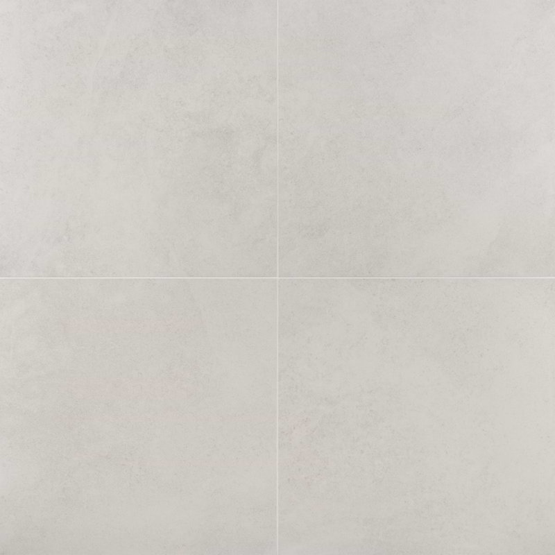 New Rock 24x24 Matte Porcelain Tile, Perla White