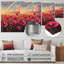 Rainbow Over The Poppy Fields II - art mural arc-en-ciel en métal pour le salon-1460932582
