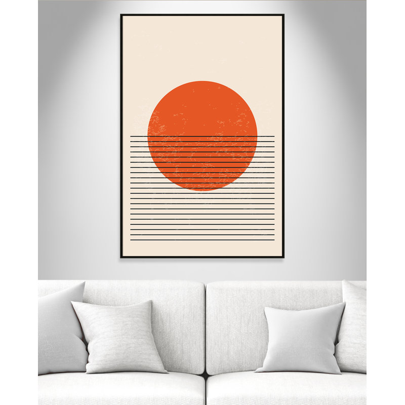 Bright Minimal Series #2 Print by Stanley, Framed Canvas, 41.5'' W x 61.5'' H, Espresso Floater