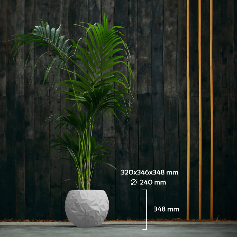 Handmade Pot Planter, White Matt