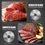 Trancheuse à viande électrique pour usage domestique 200 W, trancheuse Aemego avec lame en acier inoxydable amovible, épaisseur réglable, machine à couper la viande pour charcuterie, viande séchée, fromage, pain, salami, bacon,