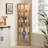 Corner Cabinet, Antique, Glass, - Elegant Display Case For Living Room And Bar Storage For Collections And Wine-313278858