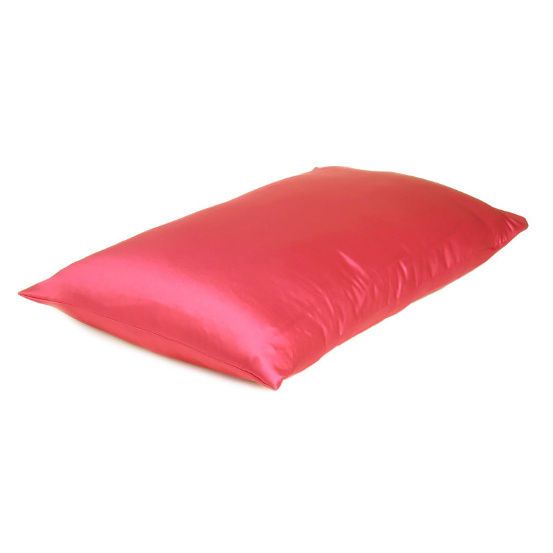 Taies d'oreiller en satin, Standard, Rouge coquelicot