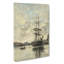 Ship On The Touques by Eugene Boudin - Wrapped Canvas Painting-61847038