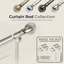 Almera Adjustable Curtain Pole/Rod Long-lasting Set for living room, bedroom, kitchen-1434267612-1434267615