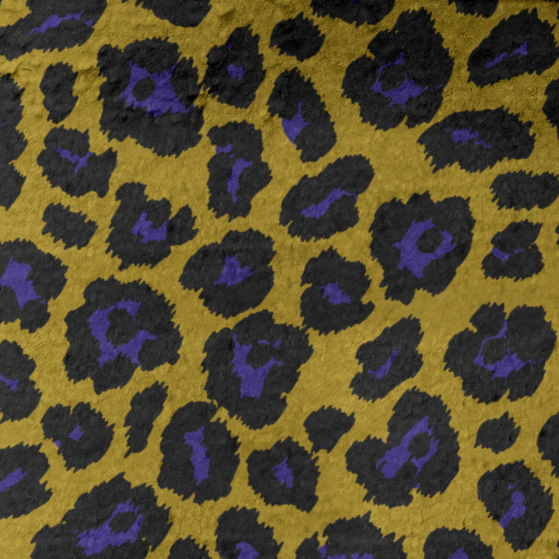 Lucida Bath Towel, Microfiber, Metallic Gold/Purple/Black
