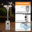 Chauffe-terrasse 48 000 BTU, chauffe-parasol au propane avec brûleur en acier inoxydable