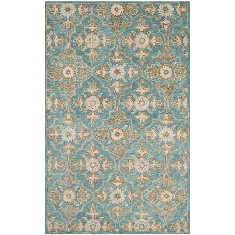 Cranmore Hand Tufted Wool Floral Rug, Rectangle 3' x 5'