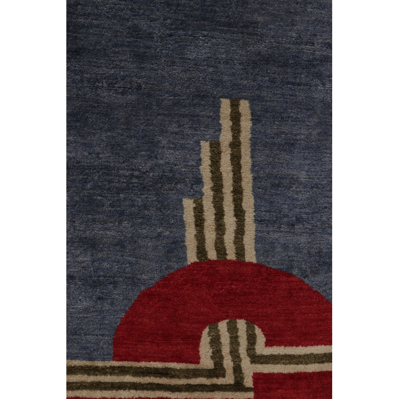Art Deco Handmade Wool Area Rug
