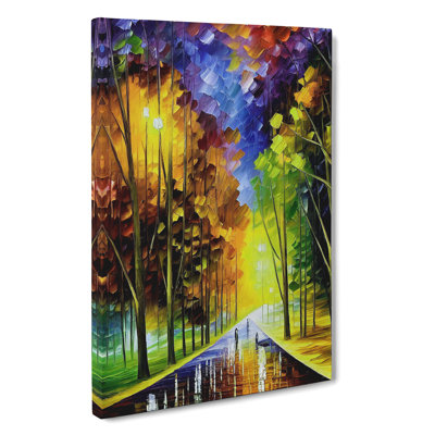 Forest Woodland In Colour No.4 - Wrapped Canvas