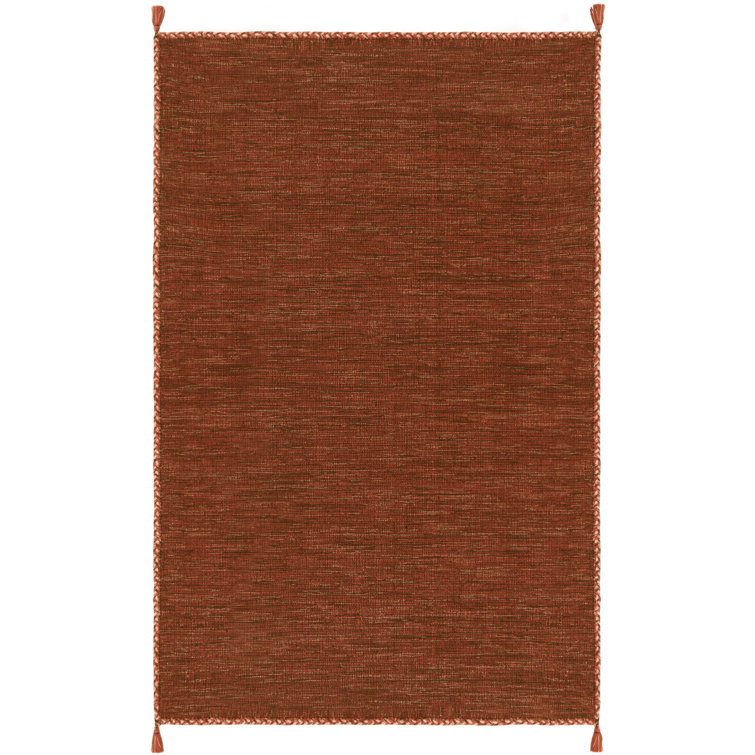 Amaral Hand Woven Cotton Solid Color Rug