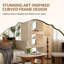 Miroir de salle de bain ovale contemporain Cadre en acier inoxydable-711187950-708915423