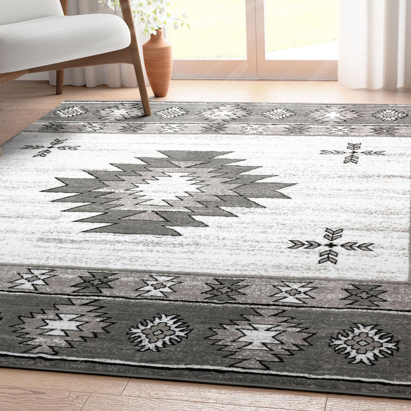  Tapis gris Dulcet, Rectangle 5 pi 3 po x 7 pi 3 po