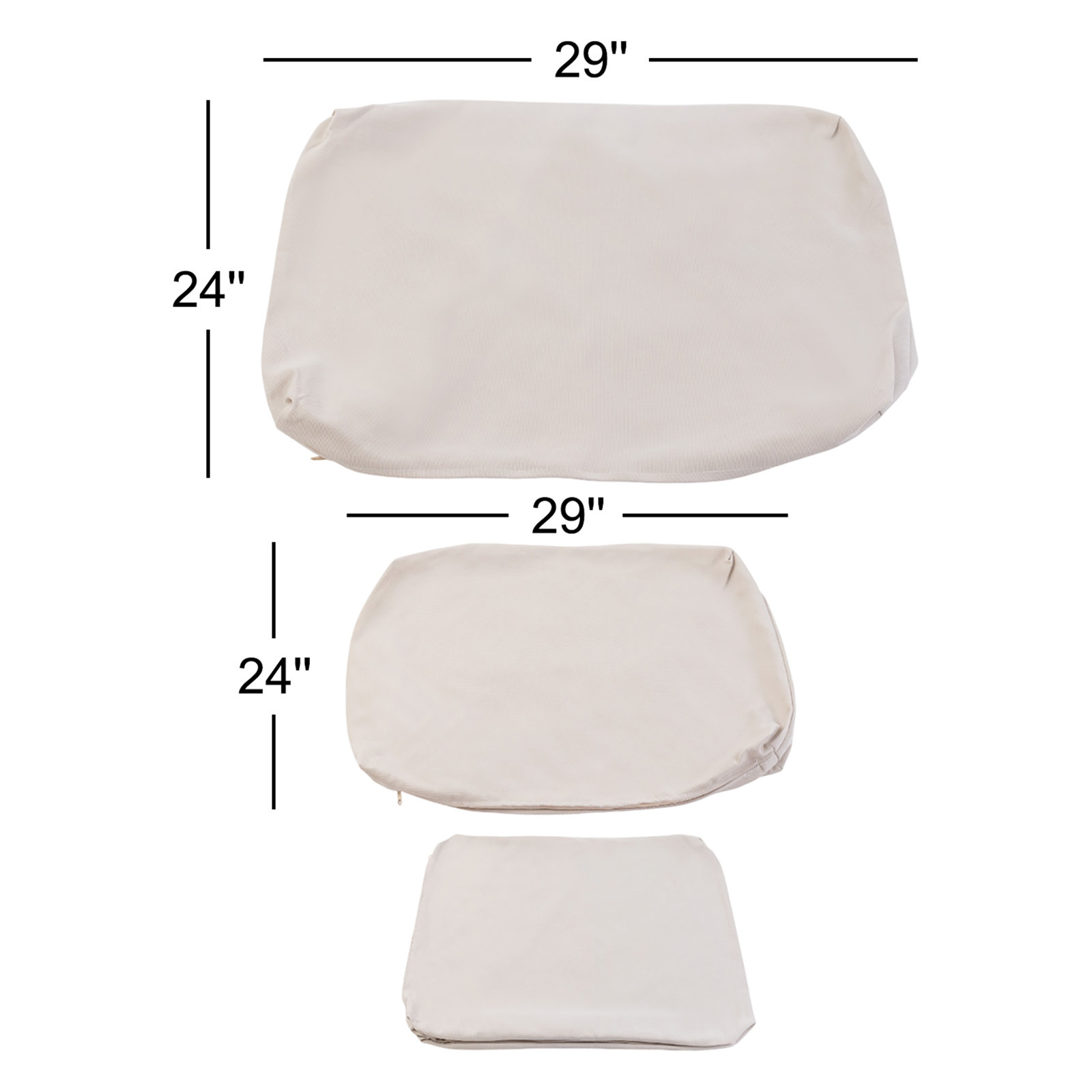 Melrose Outdoor Cushion Cover, Beige