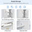 Compact 24" Bathroom Vanity Combo With Ceramic Sink With Elegant Golden Handles And Ample Storage