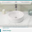 Lavabo de salle de bain vasque en céramique avec rebord décoratif Mocoloo-124176868-124176869-124176871