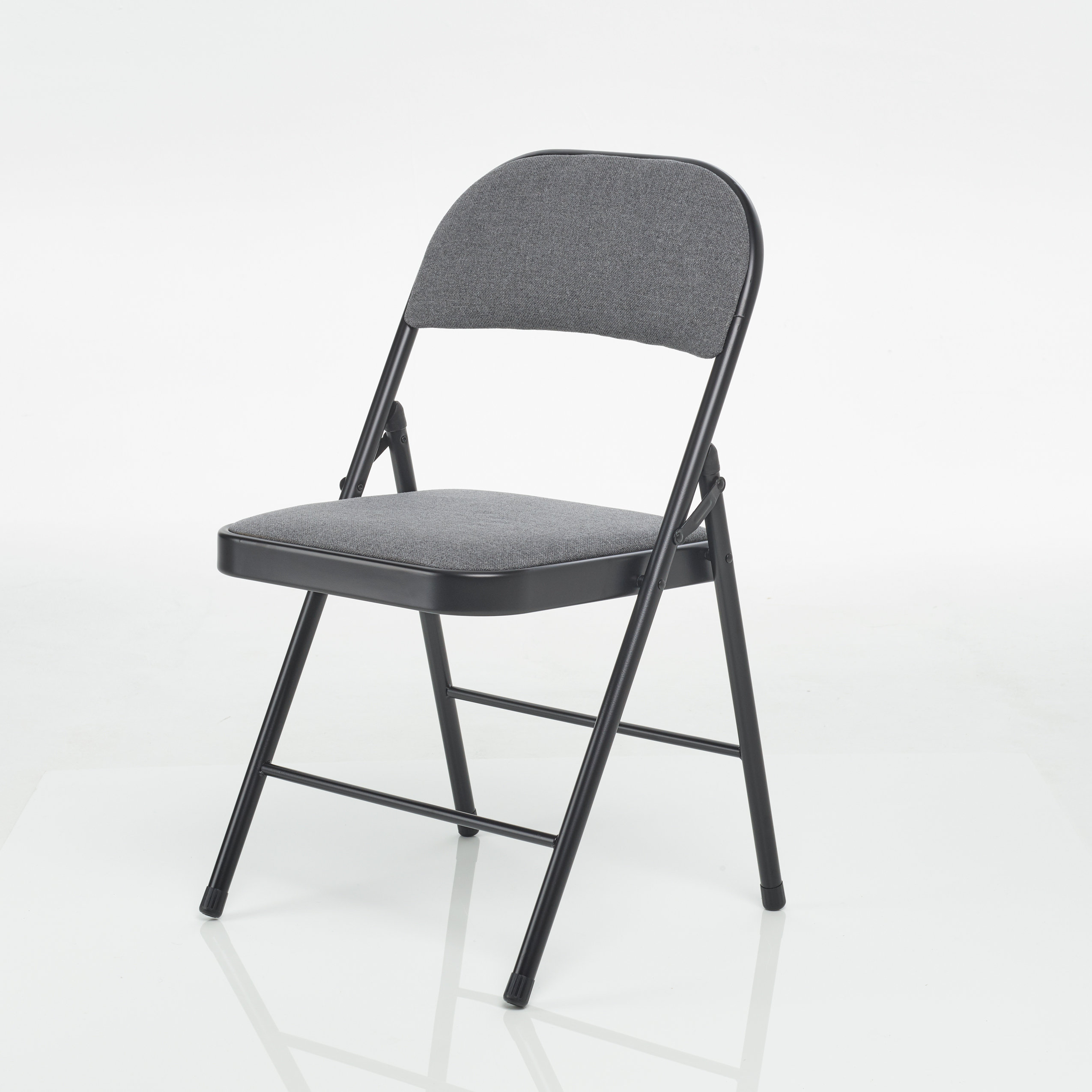 Inbox Zero Deluxe Folding Chairs Fabric Padded Stackable Folding Chair