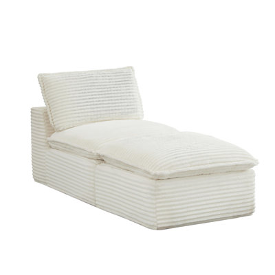 Cloud Sectional Couches for Living Room, Convertible L-Shape Couch with Ottoman