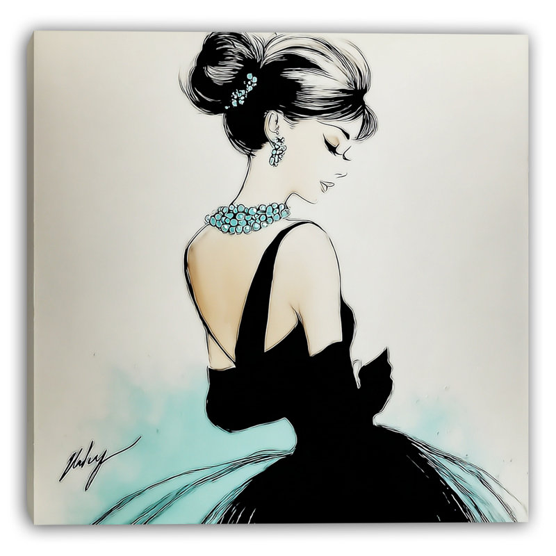 «Elegant Grace», art mural sur toile tendue