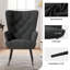 Bastoam 50Cm Wide Tufted Velvet Wingback Chair-2121022482
