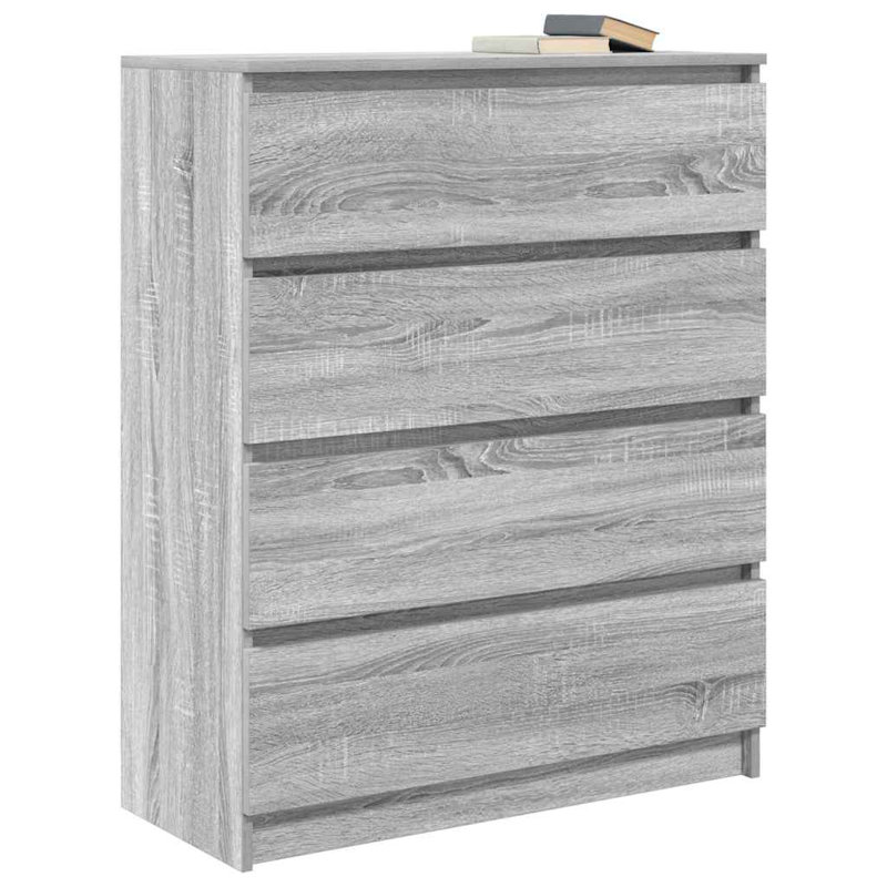 Sideboard 80X35x99 Cm Engineered Wood, Grey Sonoma