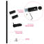 Heile Black Thermostatic Shower with Round Handheld Shower Head