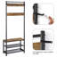 Hall Tree 72.5cm Wide with Bench and Shoe Storage-1677530170