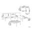 Sofa Set with Table BRACCIANO Light Beige