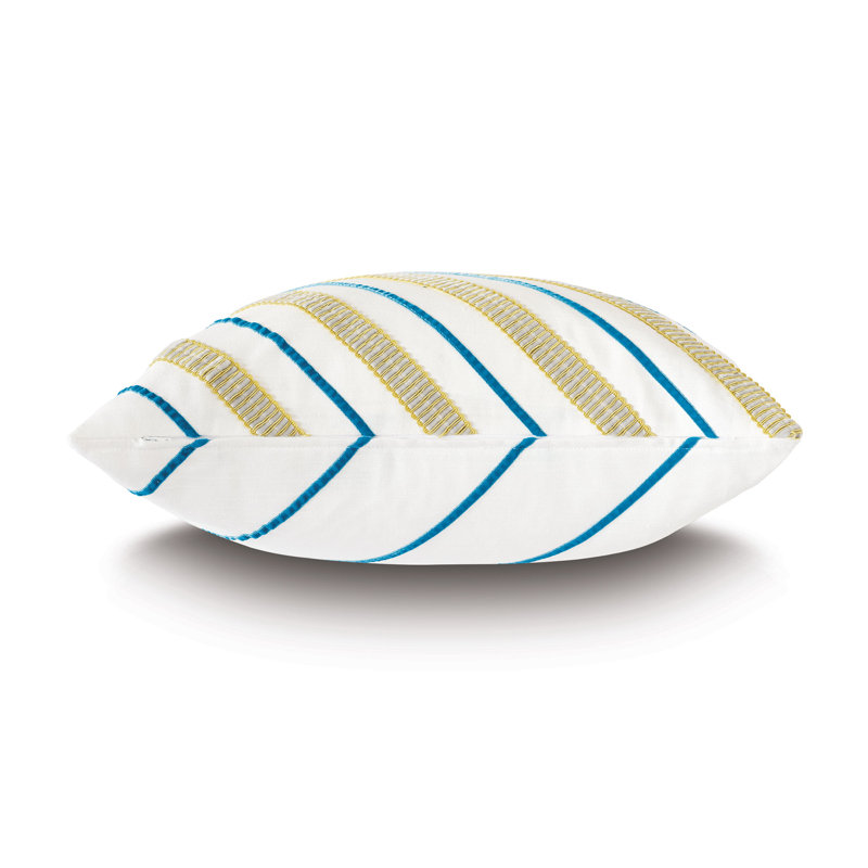 Clementine Striped Square Pillow Cover & Insert