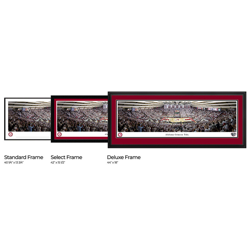 Impression panoramique Alabama Basketball, L 40 po x H 13,5 po, Unframed, Pas de tapis