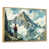 Toile avec cadre flottant or